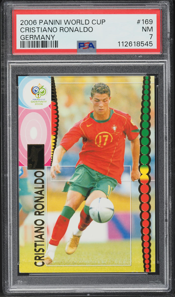 2006 Panini World Cup Germany Cristiano Ronaldo #169 PSA 7 NRMT