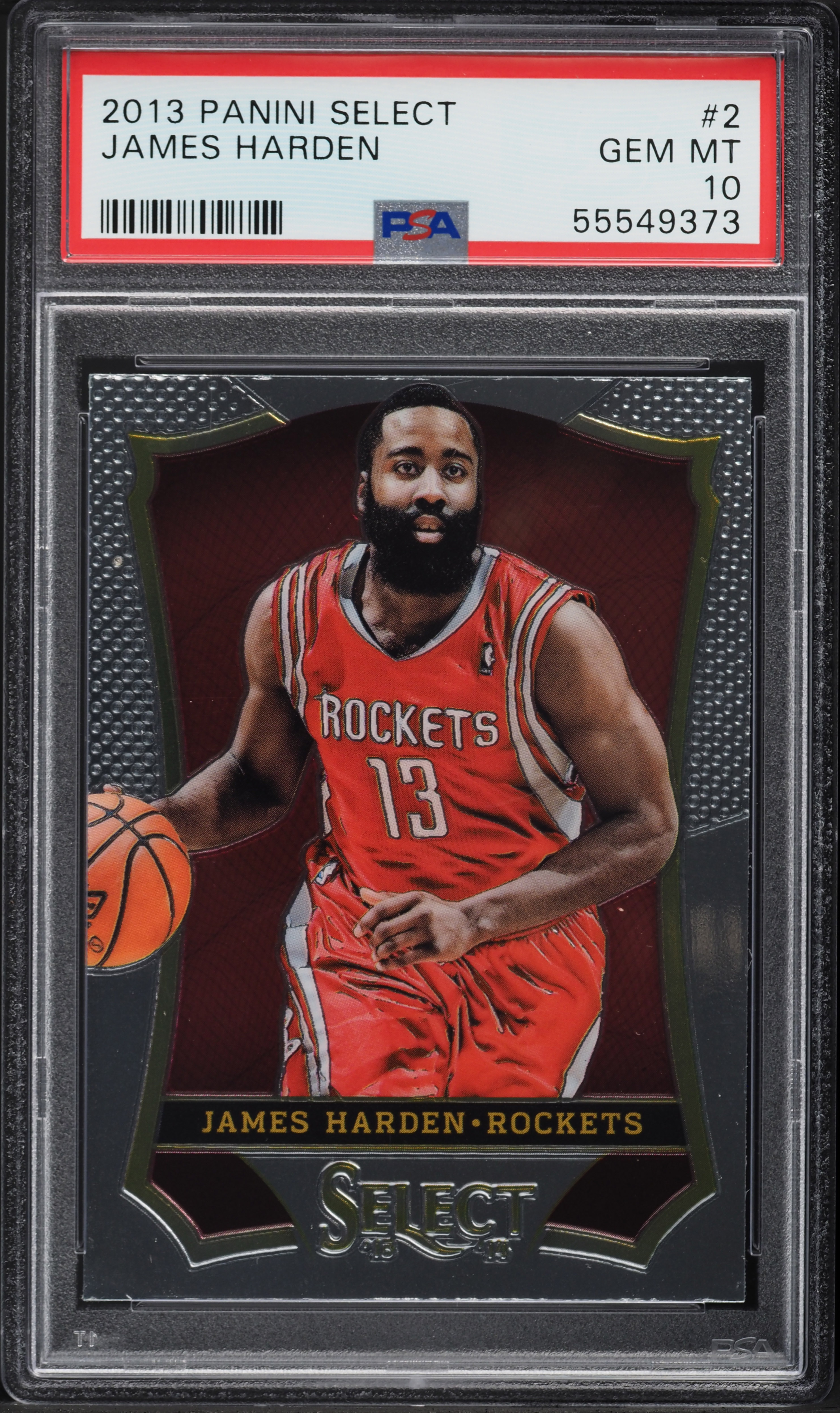 2013 Select Basketball James Harden #2 PSA 10 GEM MINT