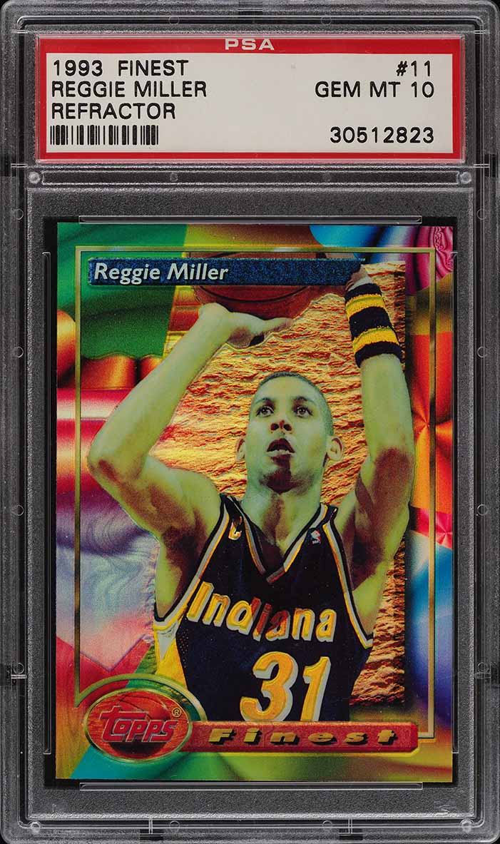 1993 Finest Refractor Reggie Miller #11 PSA 10 GEM MINT