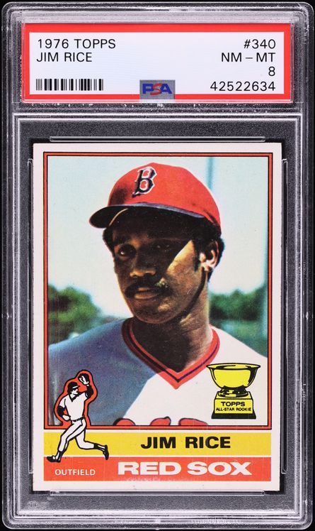 1976 Topps Jim Rice #340 PSA 8 NM-MT