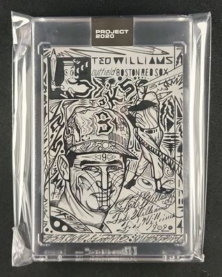 2020 Topps Project 2020 By JK5 Ted Williams #9 MBA AUTH