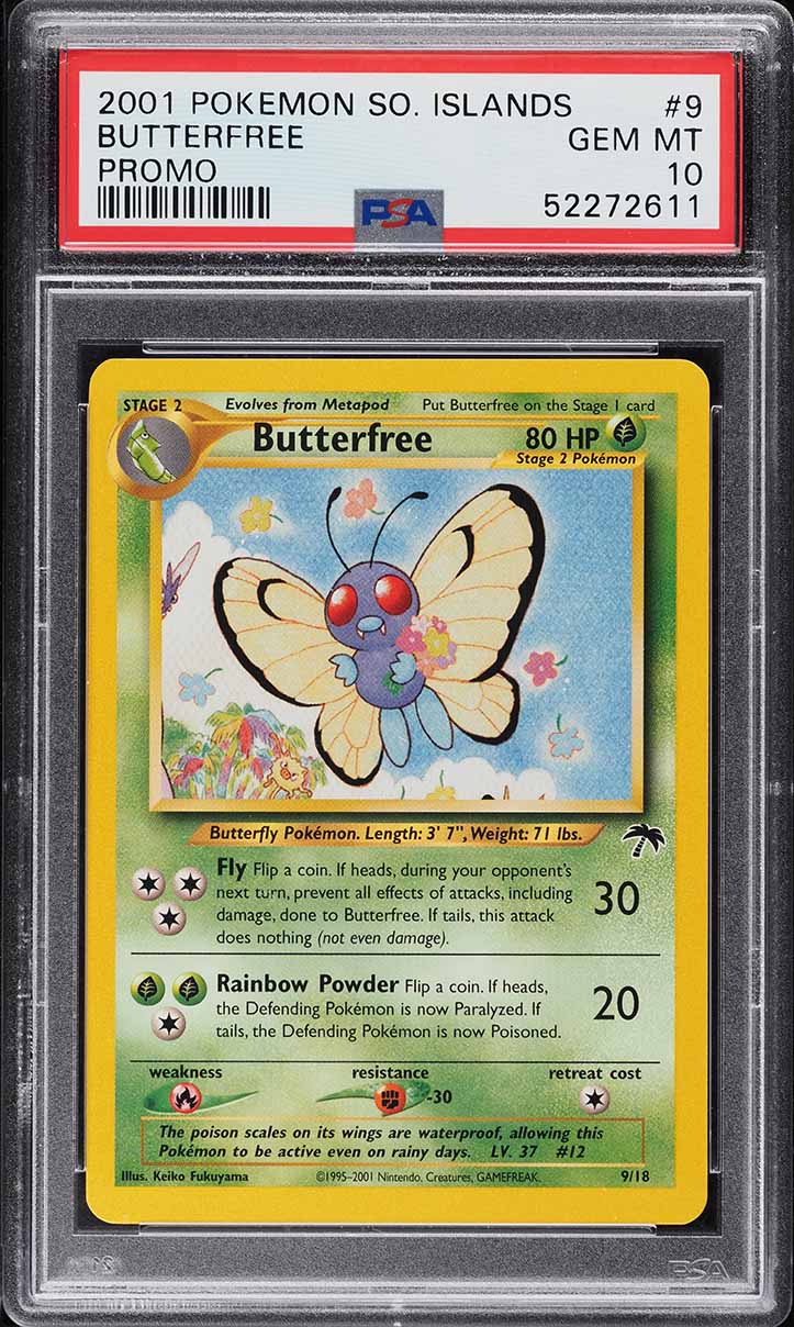 2001 Pokemon Southern Islands Promo Butterfree #9 PSA 10 GEM MINT