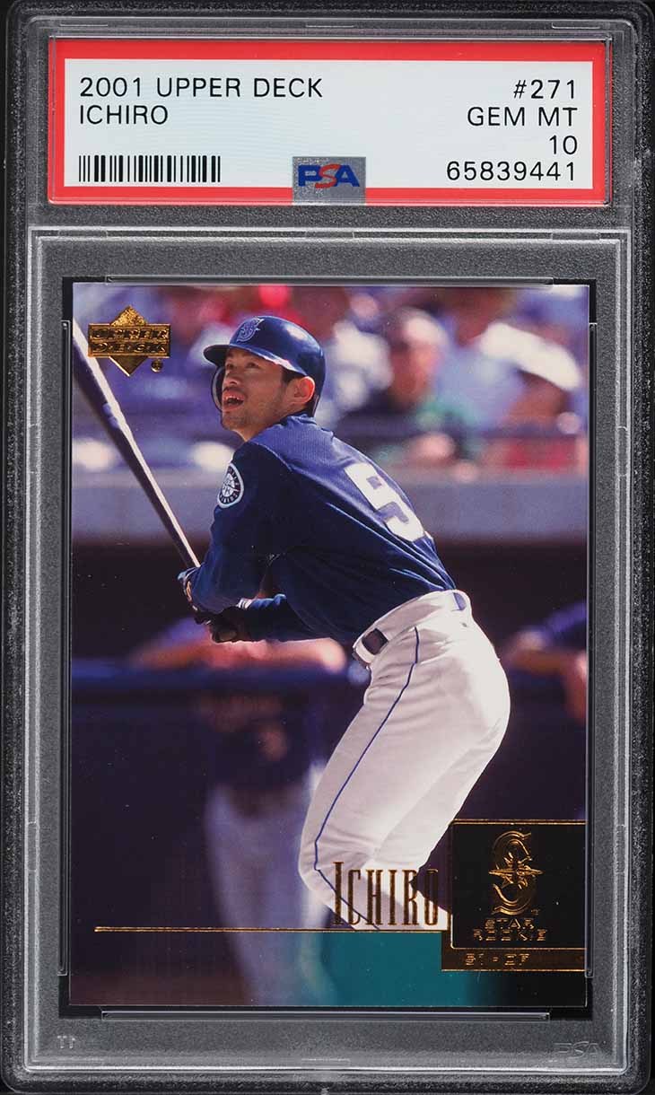 2001 Upper Deck Ichiro Suzuki ROOKIE #271 PSA 10 GEM MINT