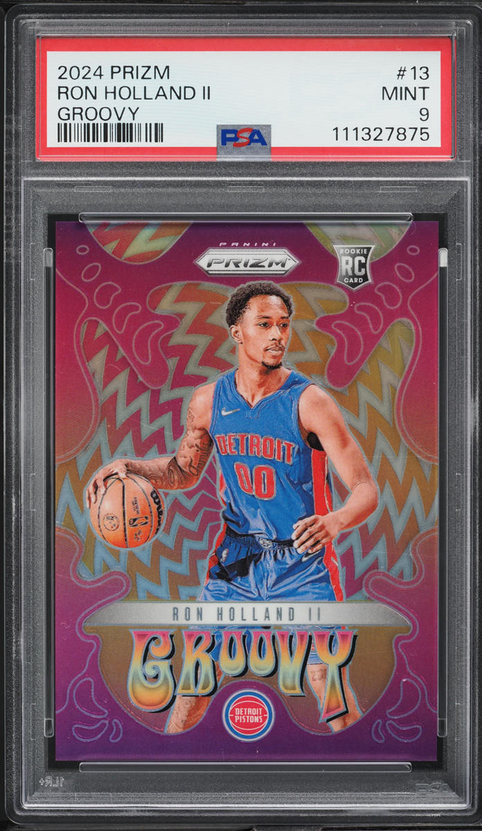 2024 Panini Prizm Groovy Ron Holland II ROOKIE #13 PSA 9 MINT