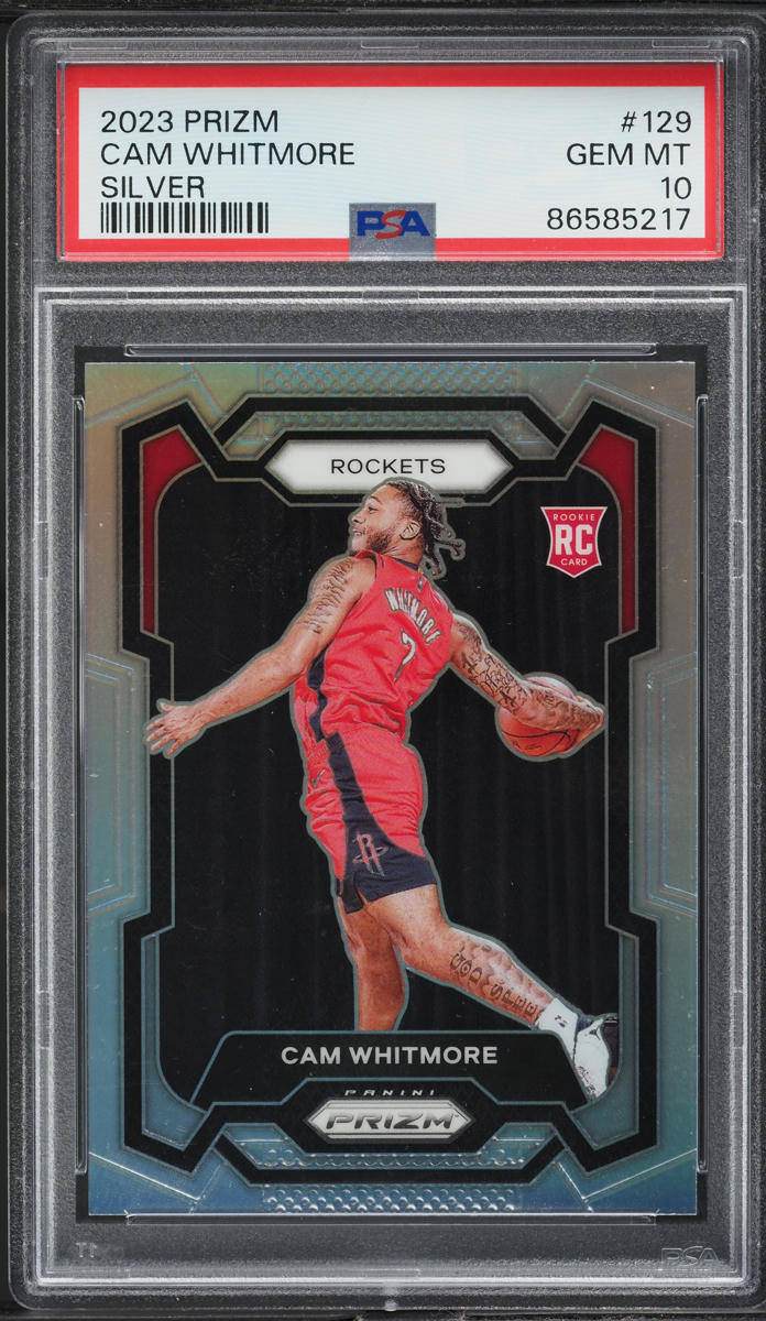2023 Panini Prizm Silver Cam Whitmore ROOKIE #129 PSA 10 GEM MINT