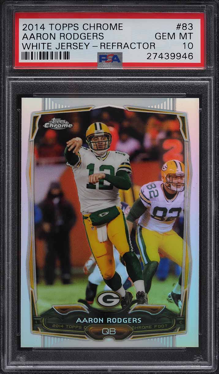 2014 Topps Chrome Refractor Aaron Rodgers #83 PSA 10 GEM MINT