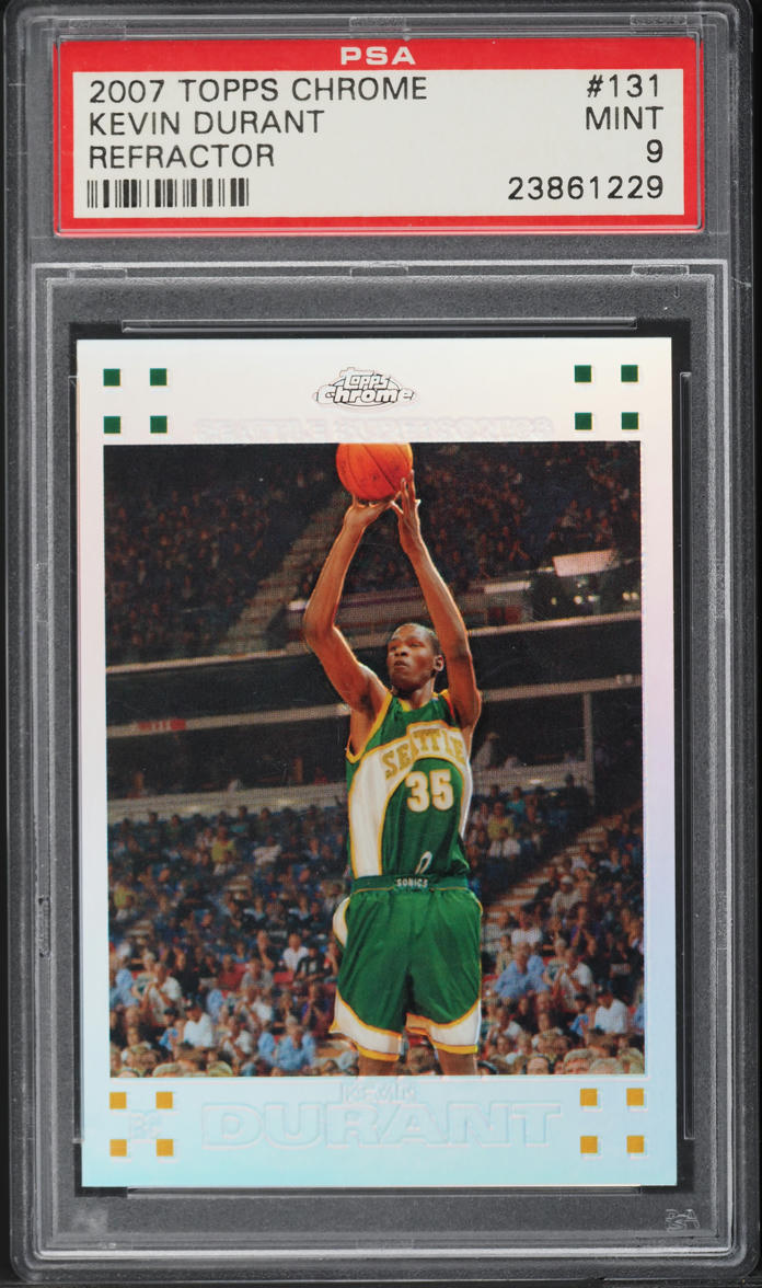 Kevin Durant 2007 Topps Chrome #131 Refractor /1499 Price