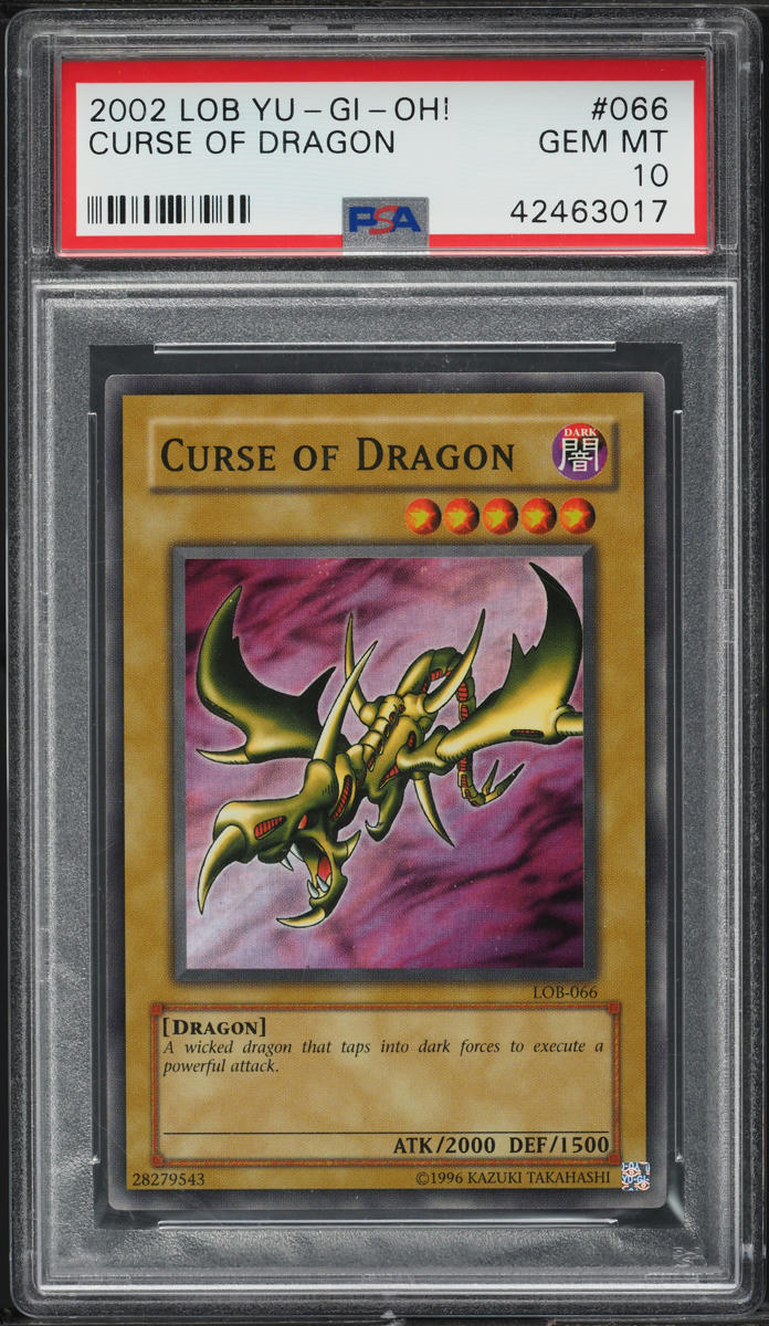 Curse of Dragon 2002 Legend of Blue Eyes White Dragon #LOB-066 