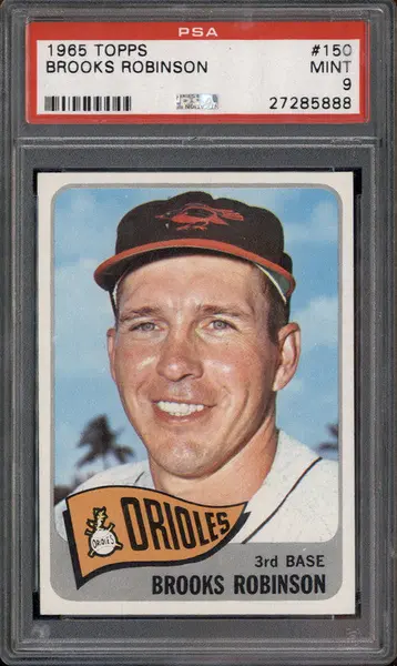 1965 Topps #150 Brooks Robinson PSA 9
