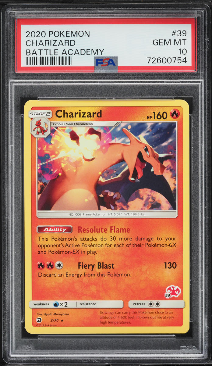 2020 Pokemon Sword & Shield Battle Academy Charizard #39 PSA 10 GEM MINT
