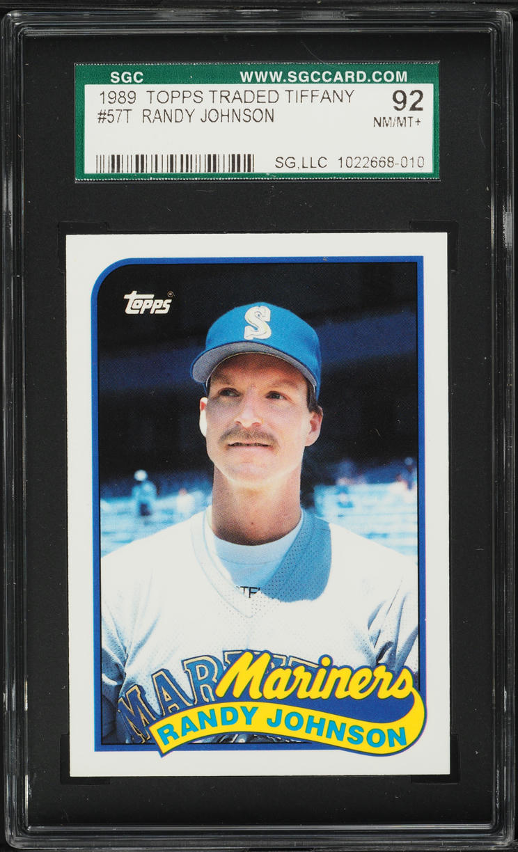 1989 Topps Traded Tiffany Randy Johnson ROOKIE #57T SGC 8.5 NM-MT+