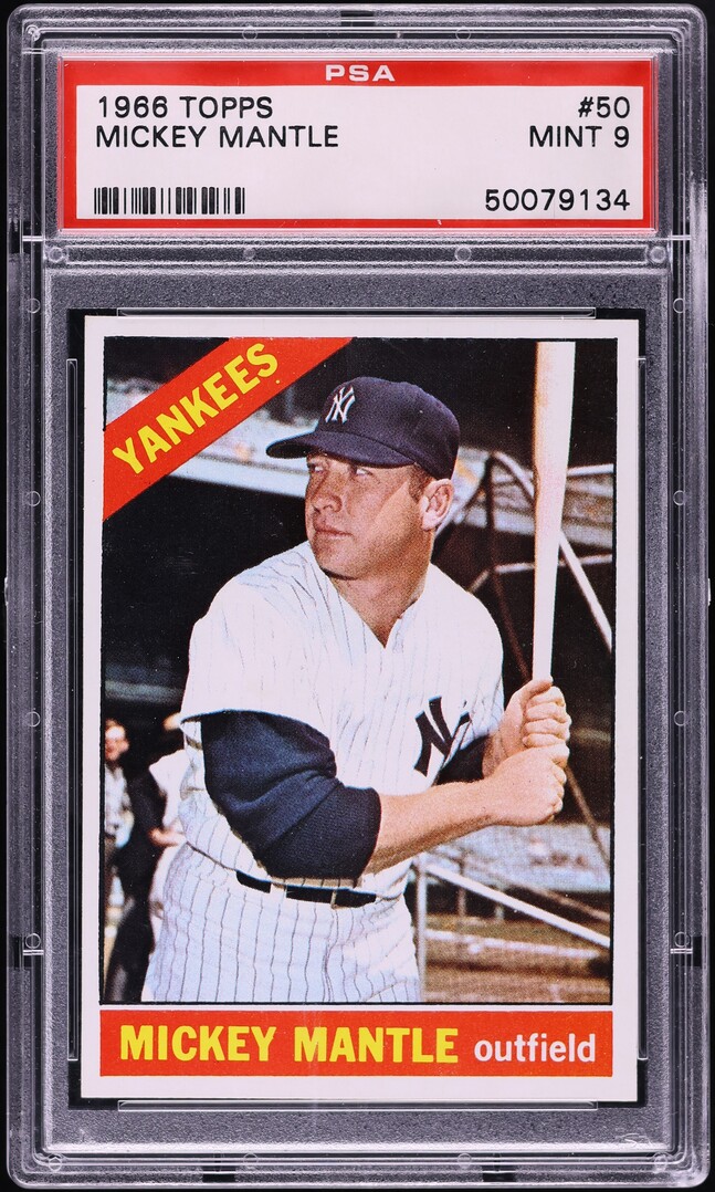 1966 Topps Mickey Mantle #50 PSA 9 MINT