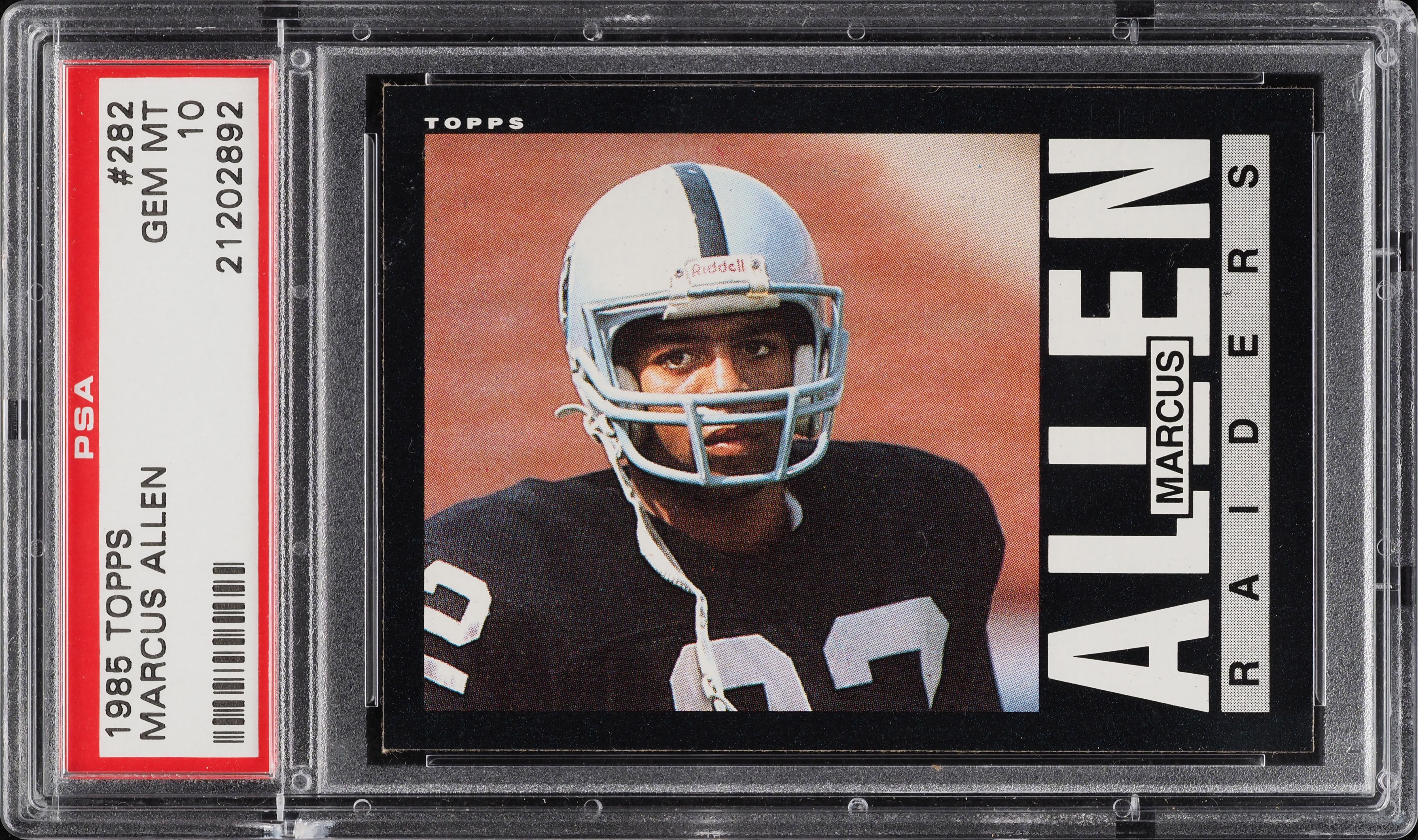 1985 Topps Football Marcus Allen #282 PSA 10 GEM MINT