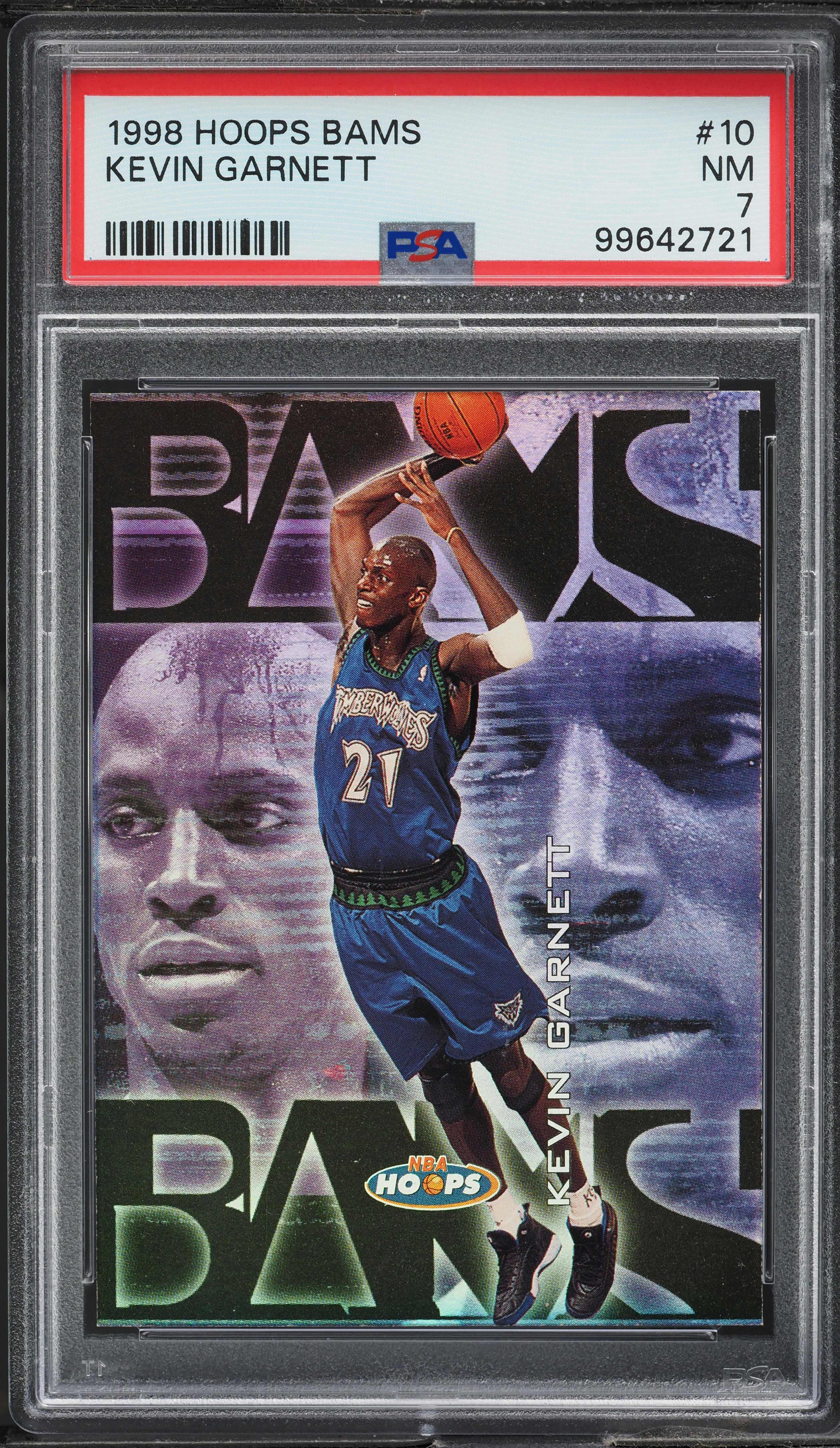 1998 Hoops Bams Kevin Garnett /250 #10 PSA 7 NRMT