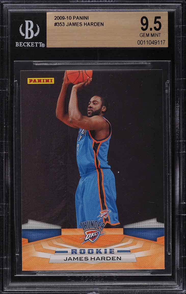 2009 Panini Basketball James Harden ROOKIE #353 BGS 9.5 GEM MINT