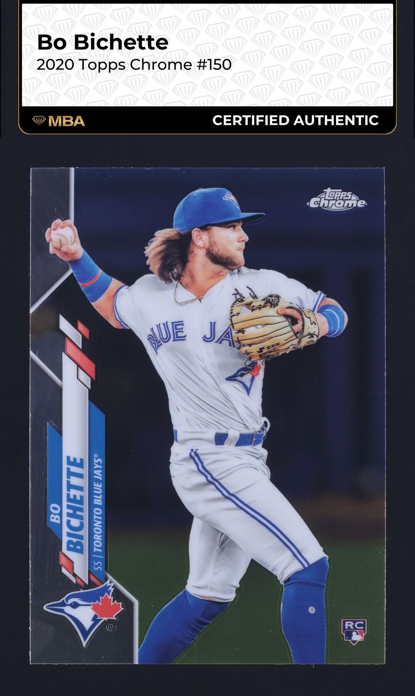 2020 Topps Chrome Bo Bichette ROOKIE #150 MBA AUTH