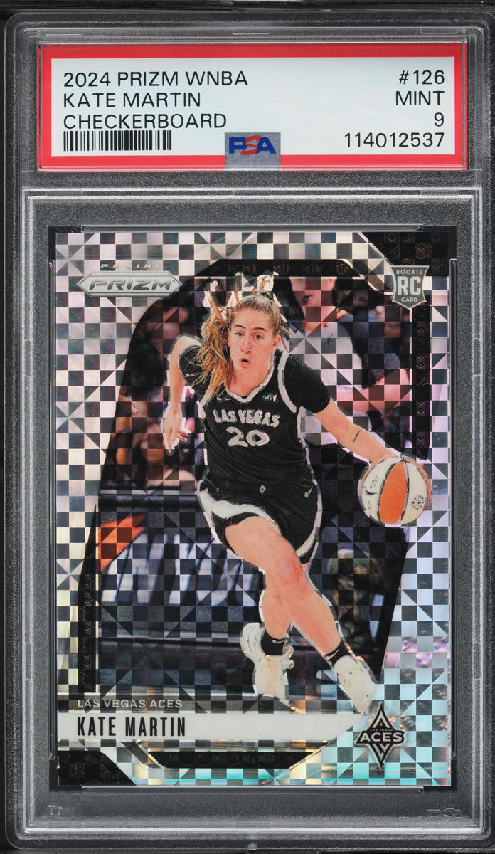 2024 Panini Prizm WNBA Checkerboard Kate Martin ROOKIE #126 PSA 9 MINT