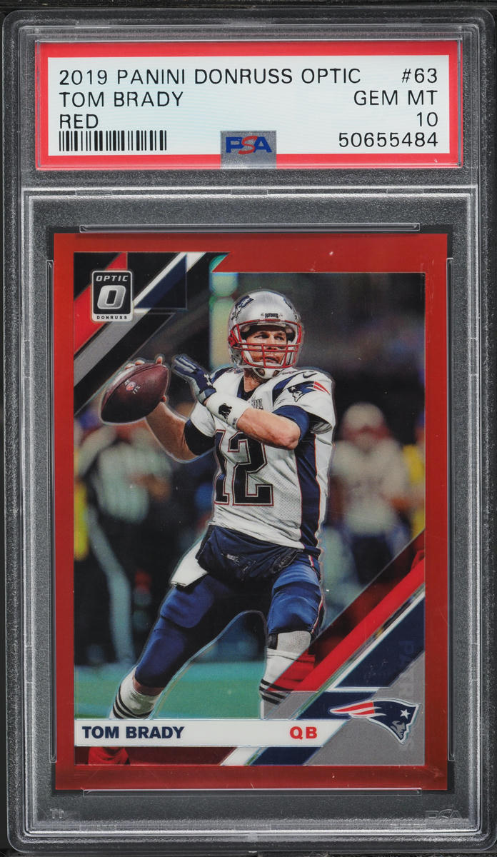 2019 Donruss Optic Red Tom Brady /99 #63 PSA 10 GEM MINT