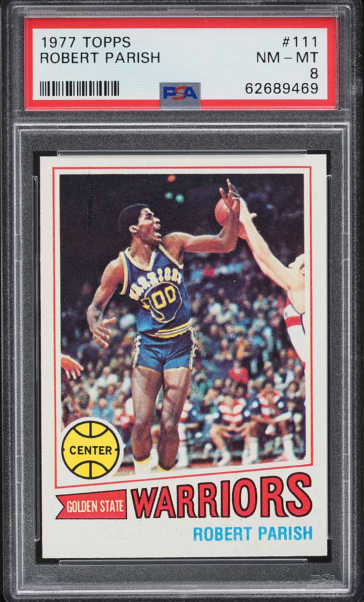 1977 Topps Basketball Robert Parish ROOKIE #111 PSA 8 NM-MT