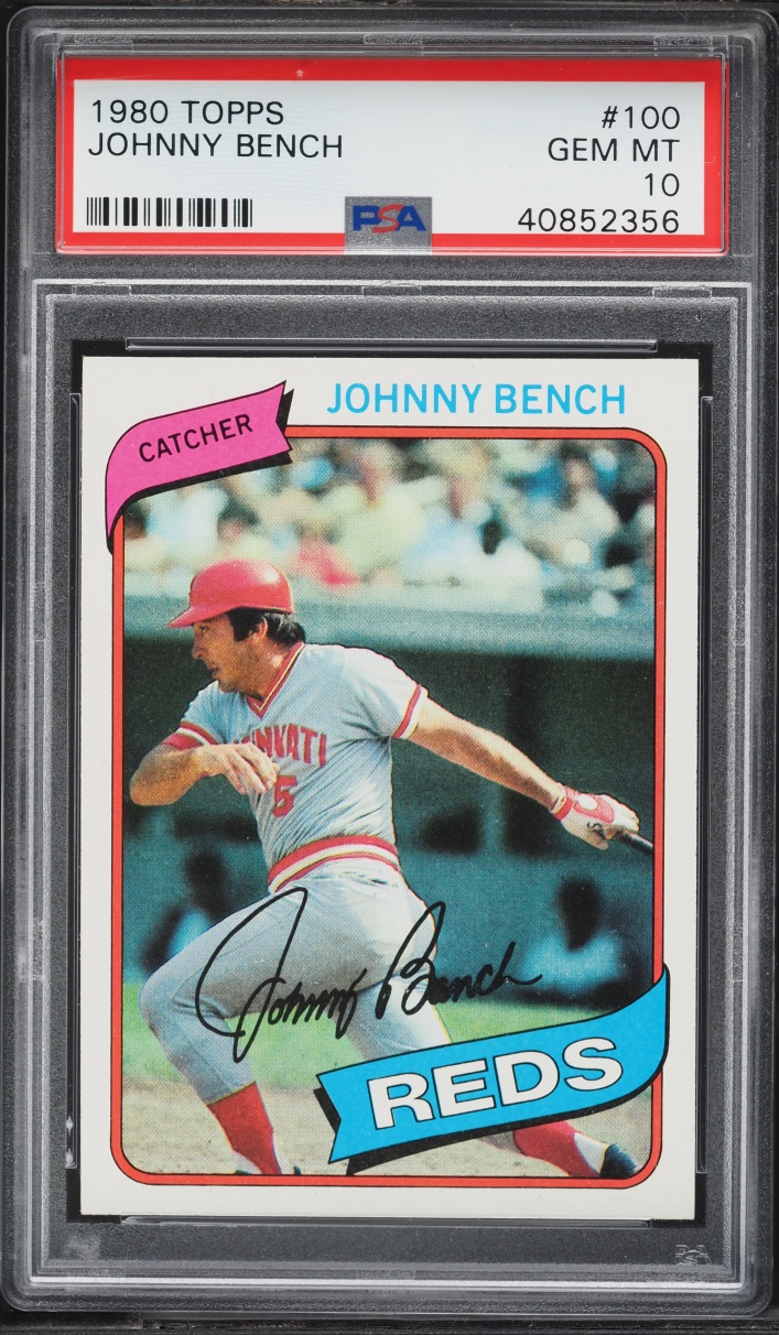 1980 Topps Johnny Bench #100 PSA 10 GEM MINT
