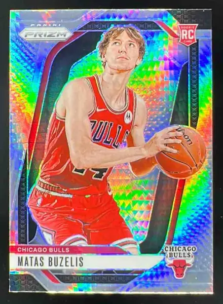 2024-25 Panini Prizm Hyper Prizm #252 Matas Buzelis RC