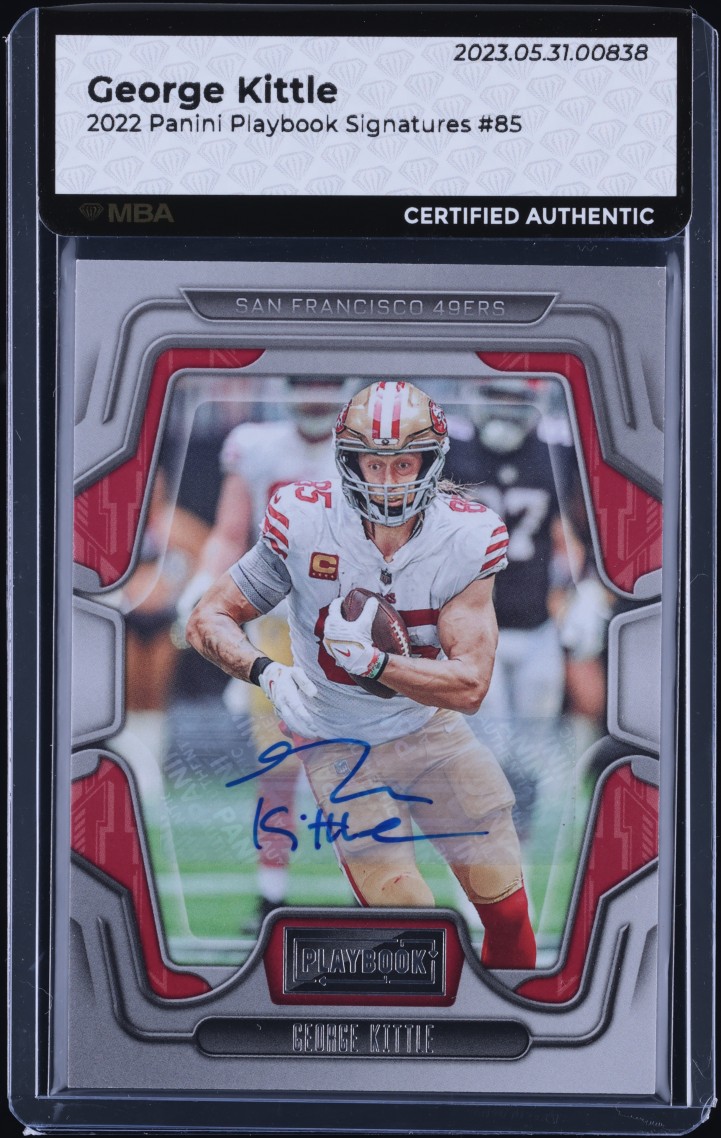 George Kittle #85 2022 Panini Playbook Football Signatures