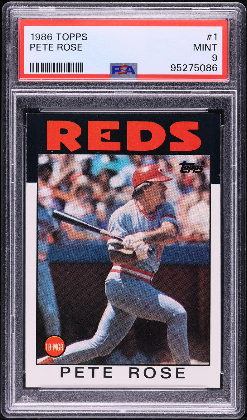 1986 Topps Pete Rose #1 PSA 9 MINT