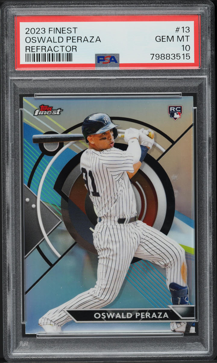2023 Finest Refractor Oswald Peraza ROOKIE #13 PSA 10 GEM MINT