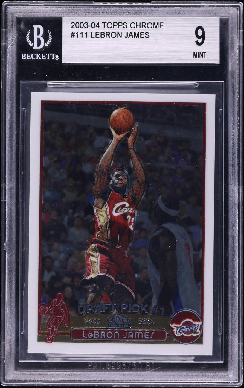 2003 Topps Chrome LeBron James ROOKIE #111 BGS 9 MINT