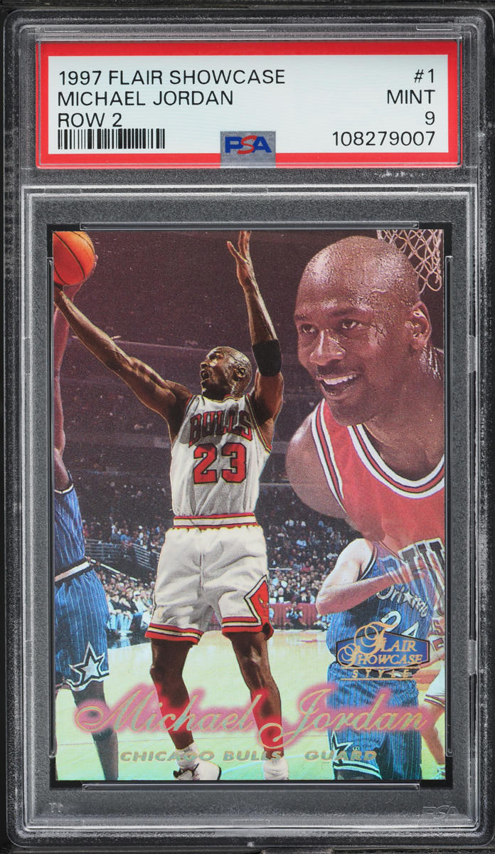 1997 Flair Showcase Row 2 Michael Jordan #1 PSA 9 MINT