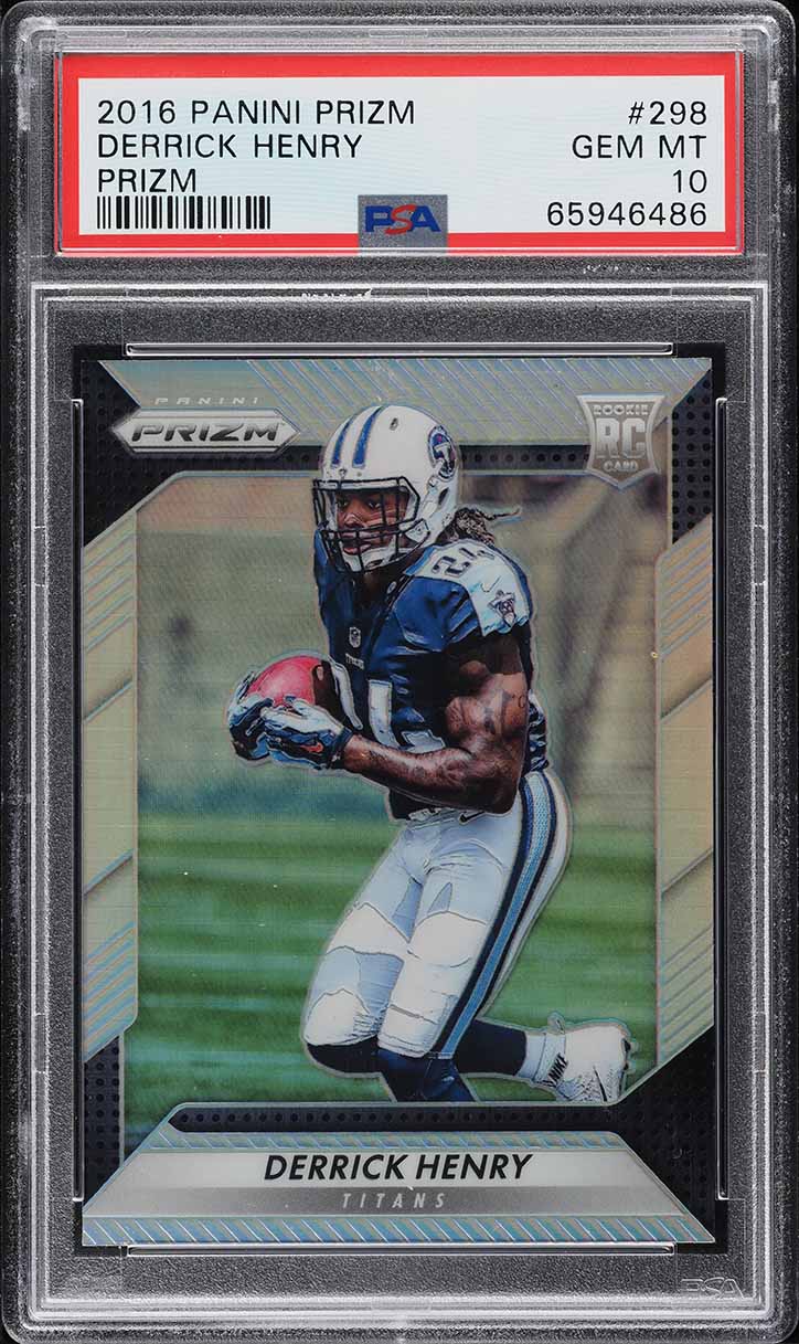 2016 Panini Prizm Silver Prizms Derrick Henry ROOKIE #298 PSA 10 GEM MINT