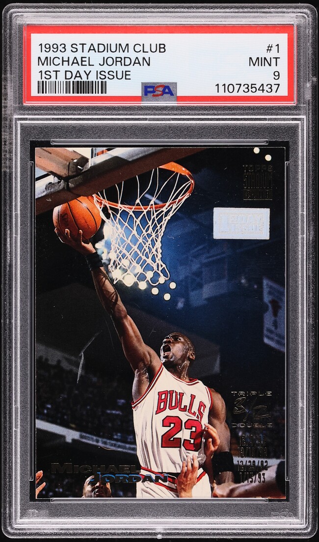 1993 Stadium Club 1st Day Issue Michael Jordan #1 PSA 9 MINT