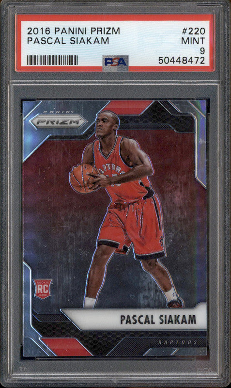 2016 Panini Prizm #220 Pascal Siakam RC Rookie PSA 9