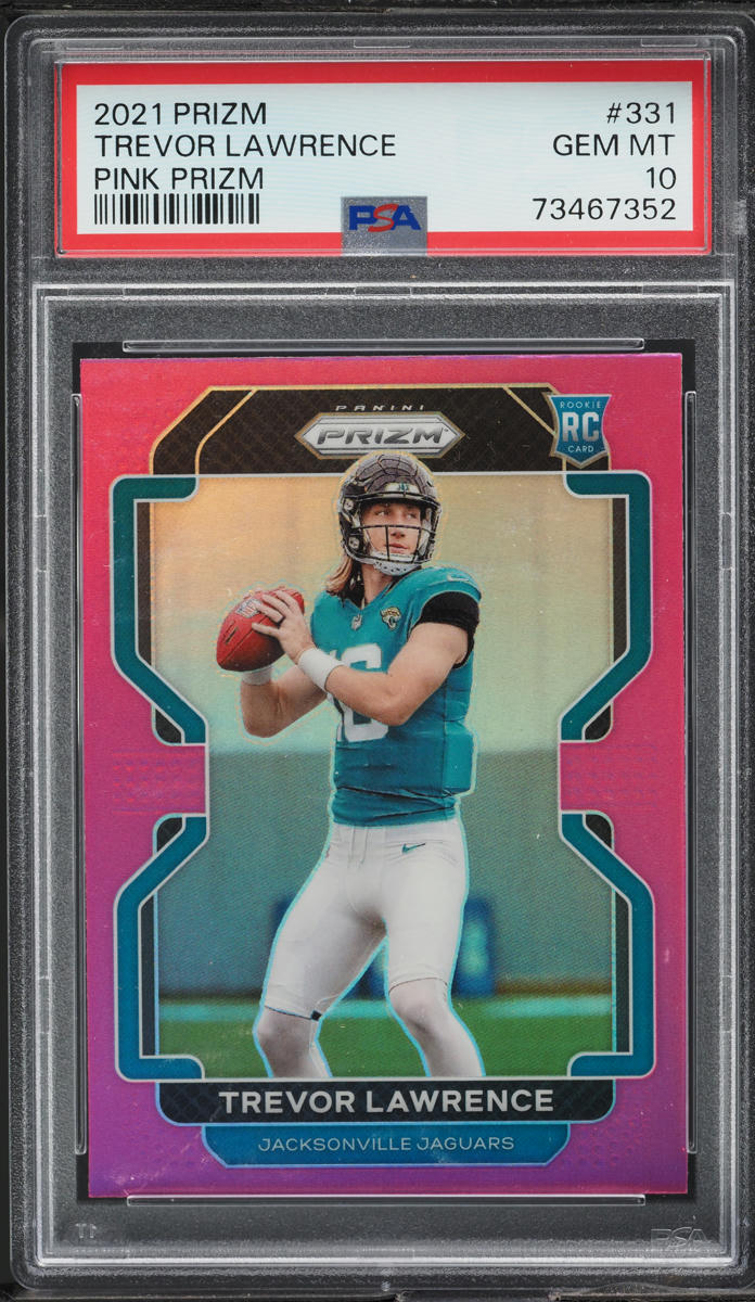 2021 Panini Prizm Pink Trevor Lawrence ROOKIE #331 PSA 10 GEM MINT