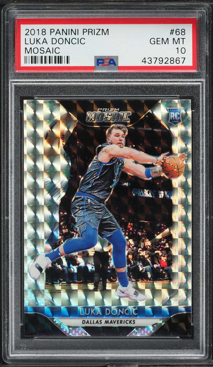 2018 Panini Prizm Mosaic Luka Doncic ROOKIE #68 PSA 10 GEM MINT