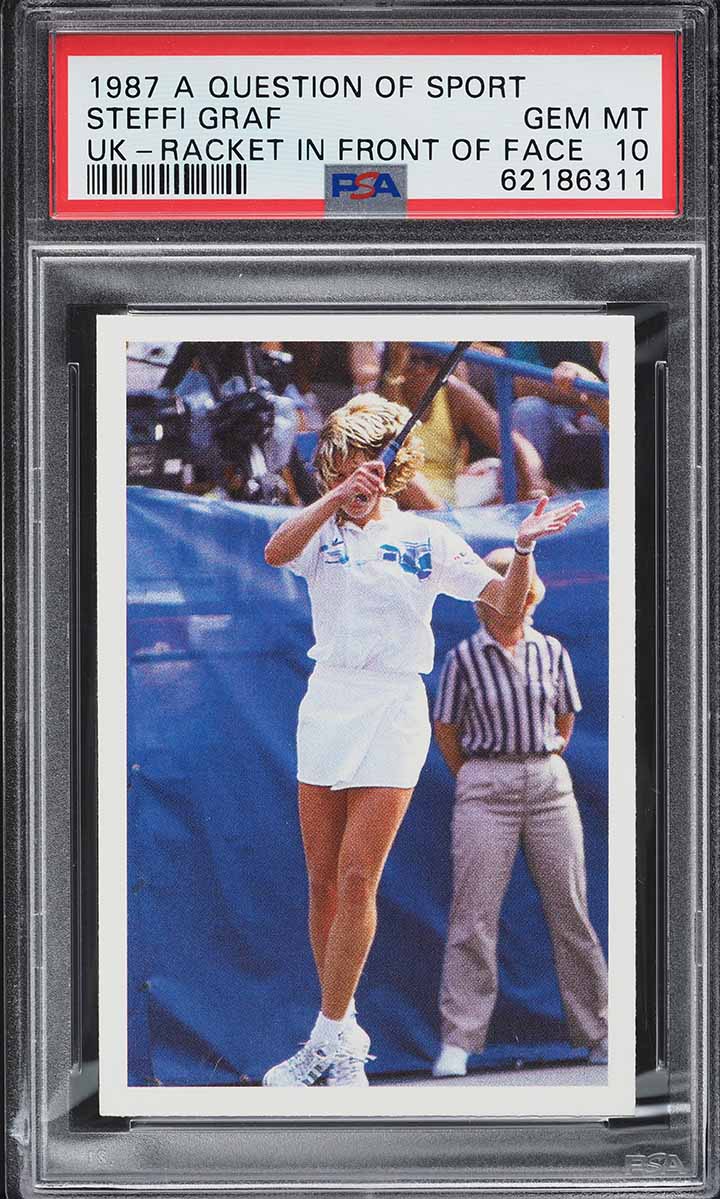 1987 A Question Of Sport UK Steffi Graf ROOKIE PSA 10 GEM MINT