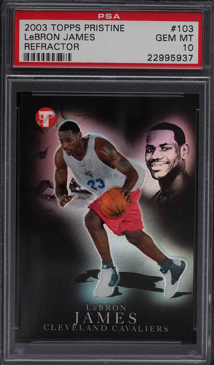 2003 Topps Pristine Refractor LeBron James ROOKIE RC /149 #103 PSA 10 GEM MINT