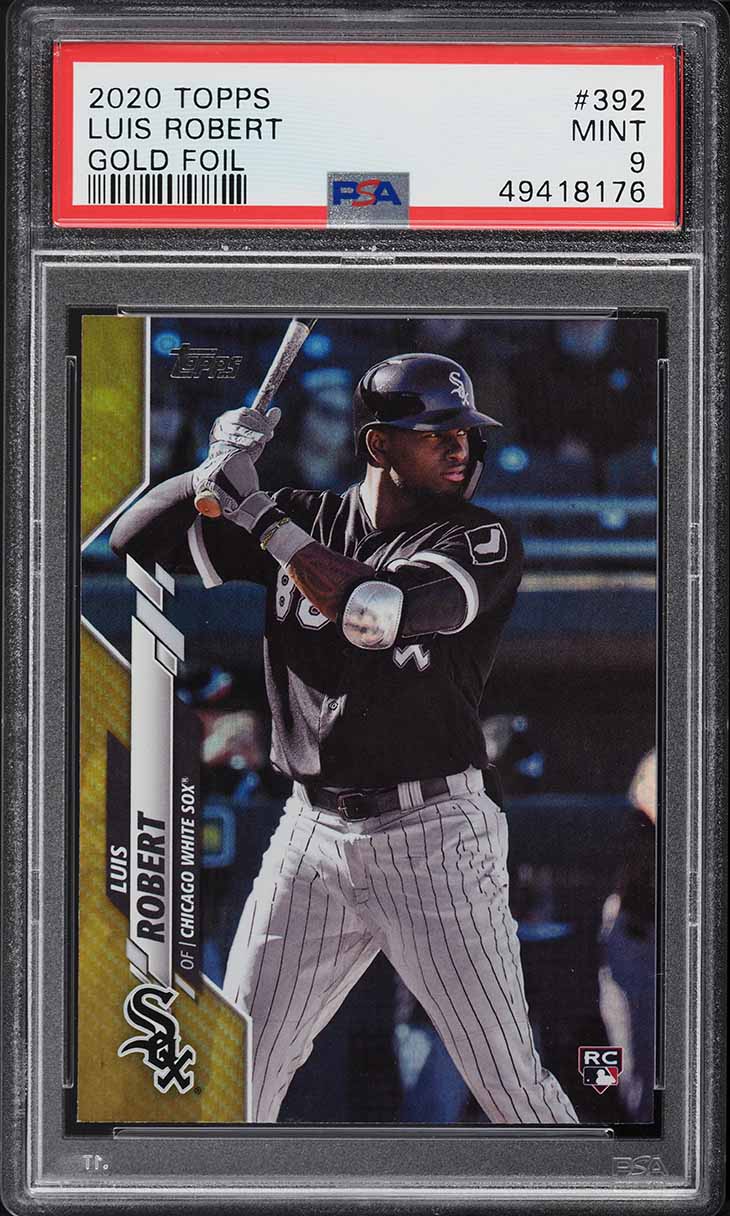 2020 Topps Gold Foil Luis Robert ROOKIE #392 PSA 9 MINT