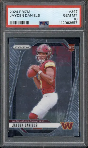 2024 Panini Prizm #347 Jayden Daniels RC PSA 10