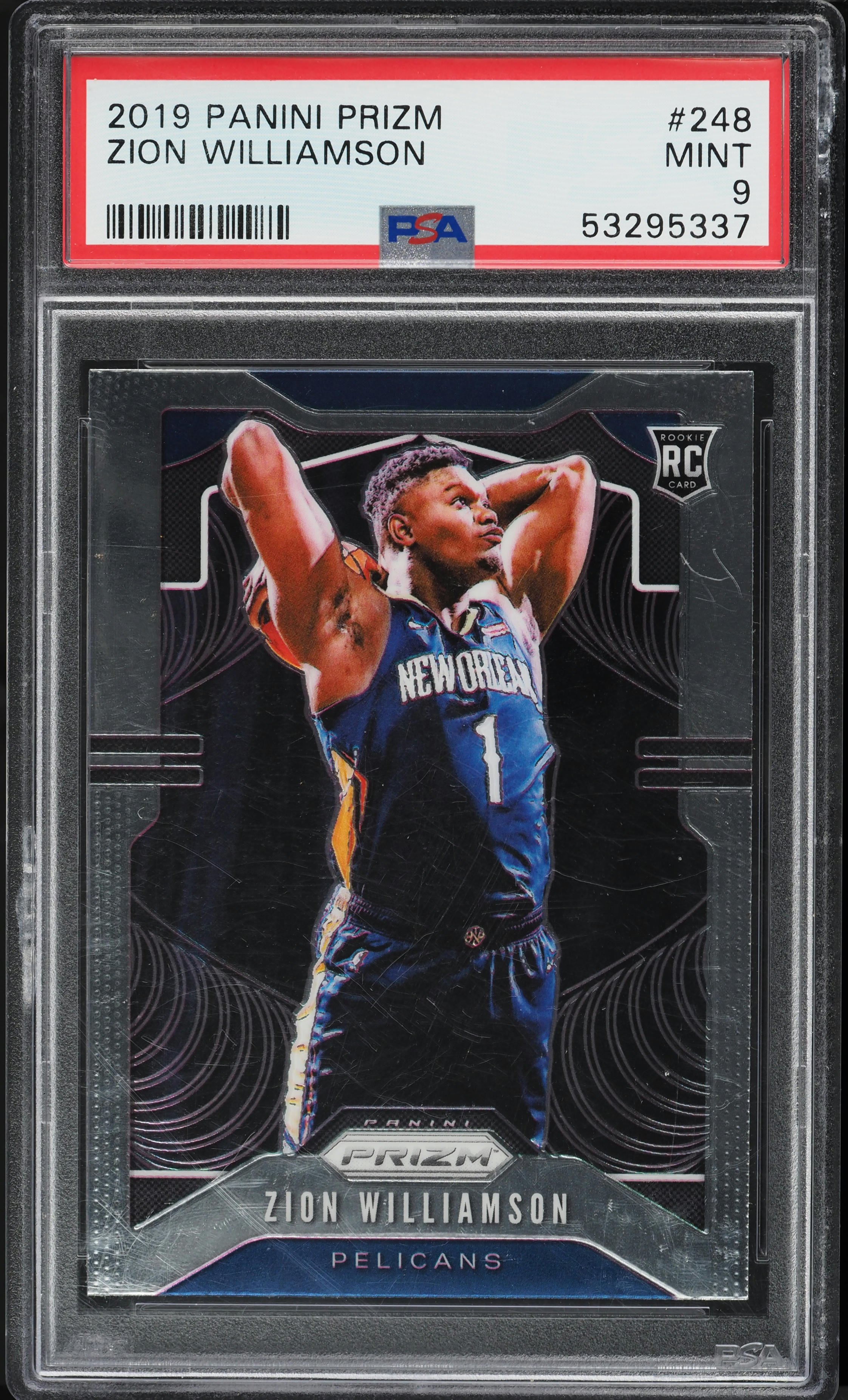 2019 Panini Prizm Zion Williamson ROOKIE #248 PSA 9 MINT