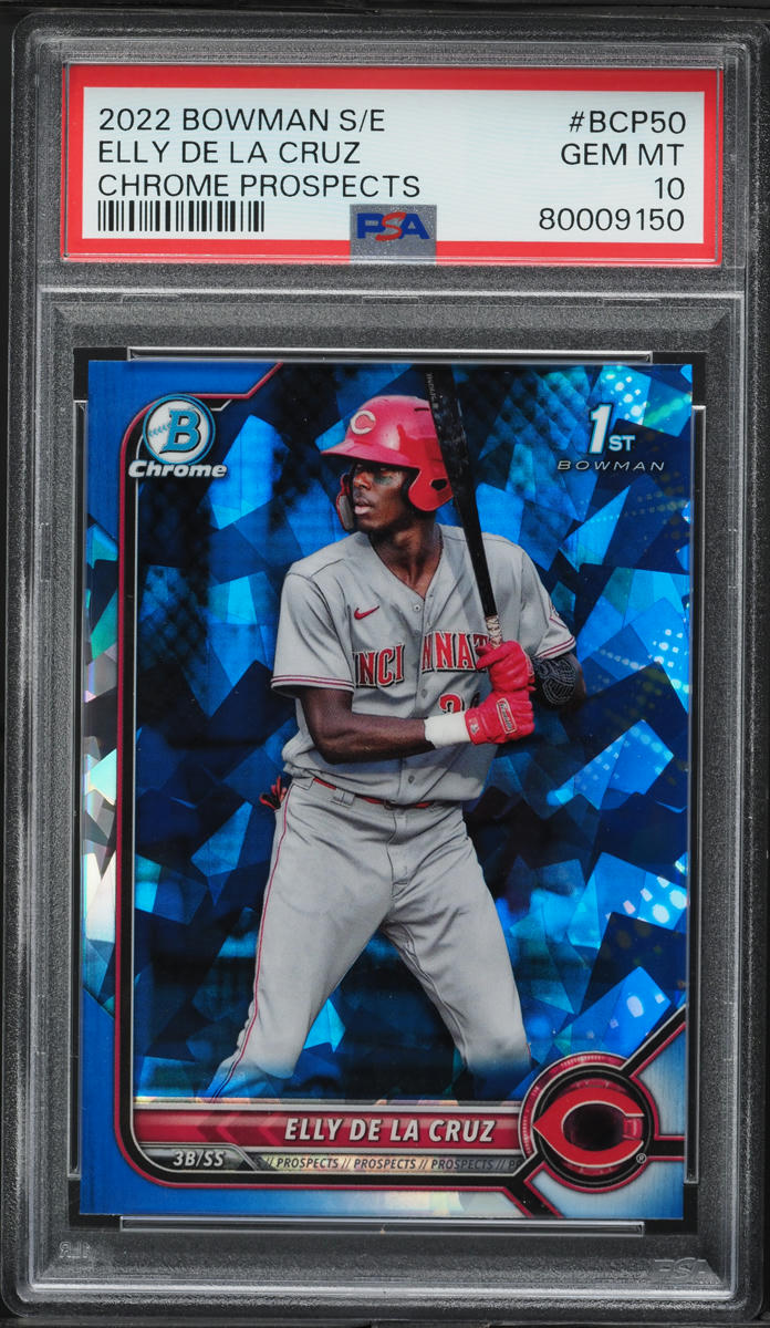 2022 Bowman Chrome Sapphire Elly De La Cruz PROSPECT #BCP-50 PSA 10 GEM MINT