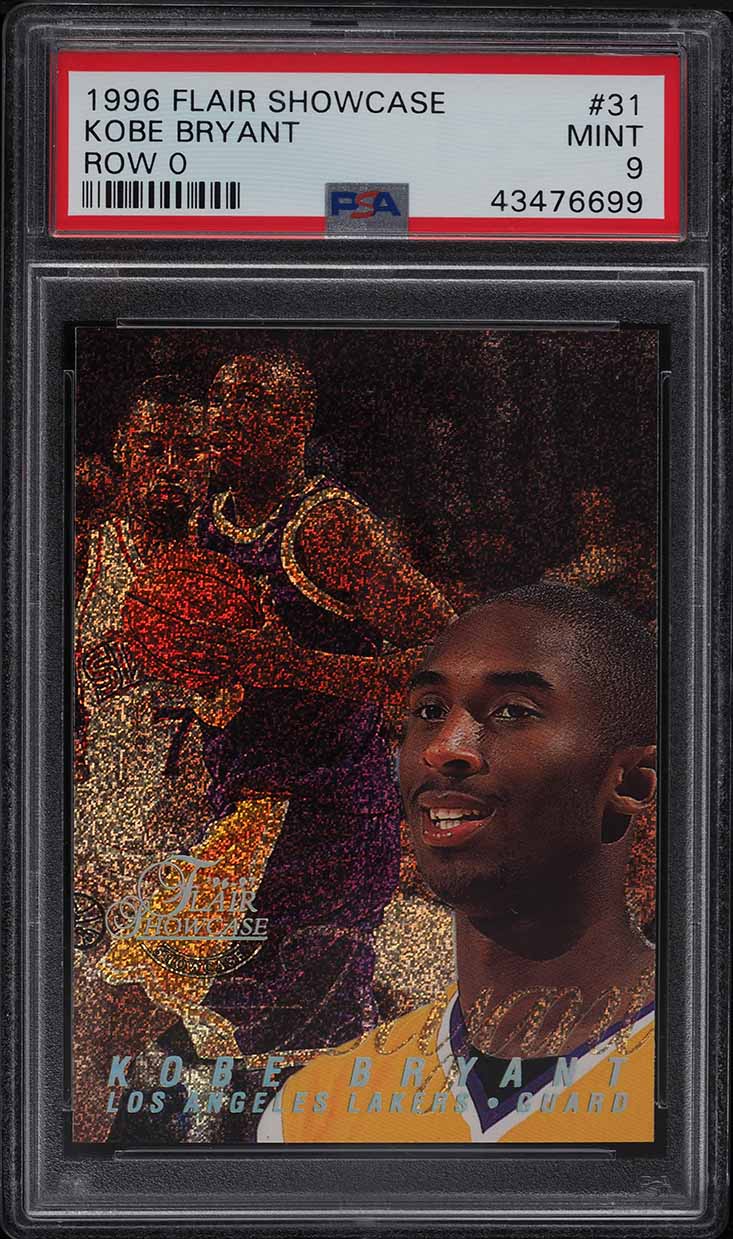 1996 Flair Showcase Row 0 Kobe Bryant ROOKIE #31 PSA 9 MINT