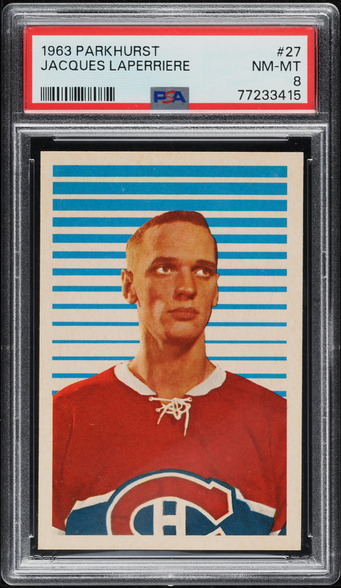 1963 Parkhurst Jacques Laperriere ROOKIE #27 PSA 8 NM-MT