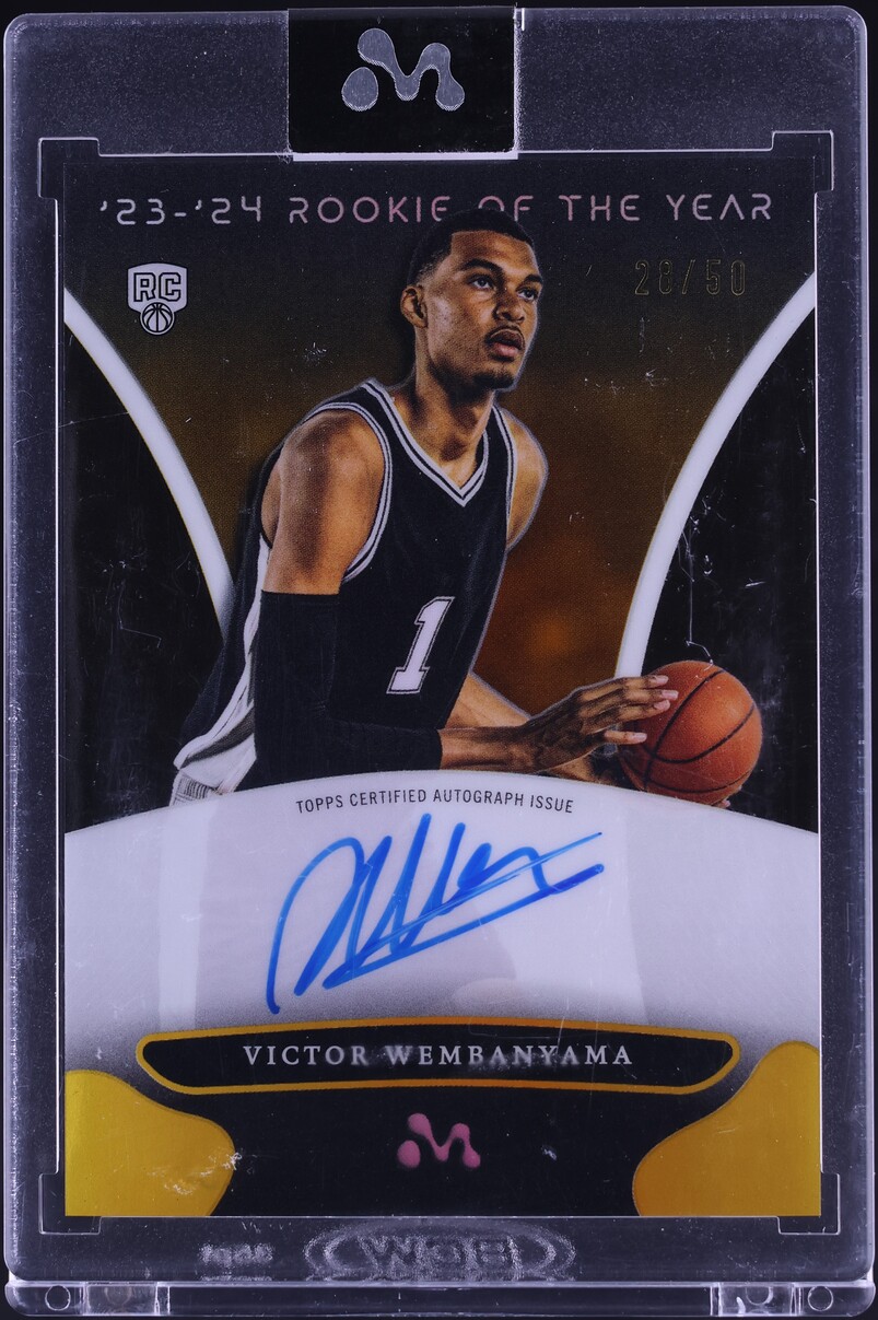 2023 Topps Mercury Gold Refractor Victor Wembanyama ROOKIE AUTO /50 #WA-1