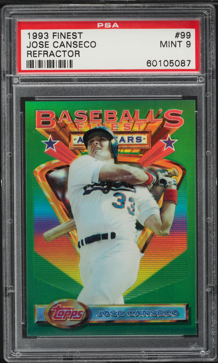 1993 Finest Refractor Jose Canseco #99 PSA 9 MINT