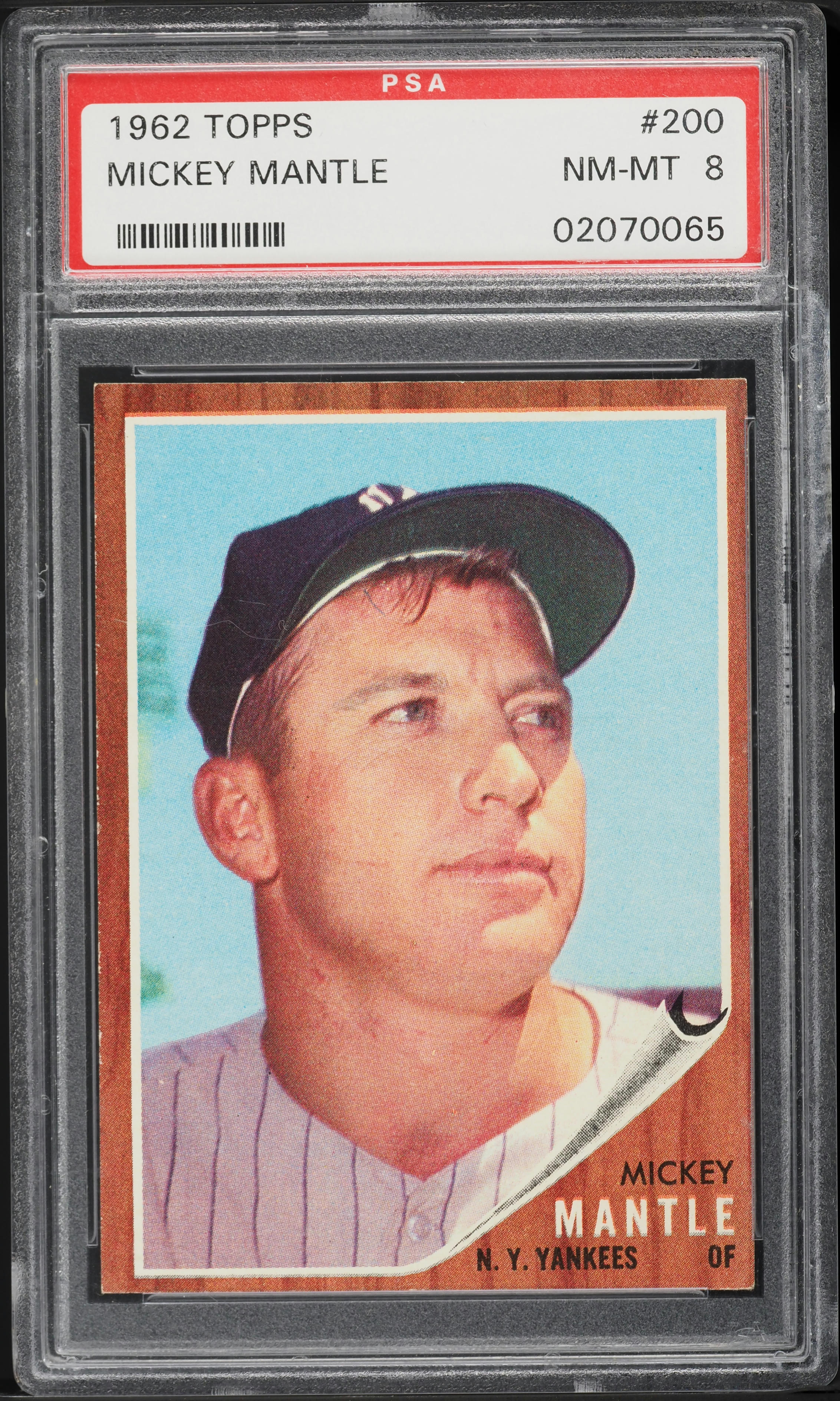 1962 Topps Mickey Mantle #200 PSA 8 NM-MT