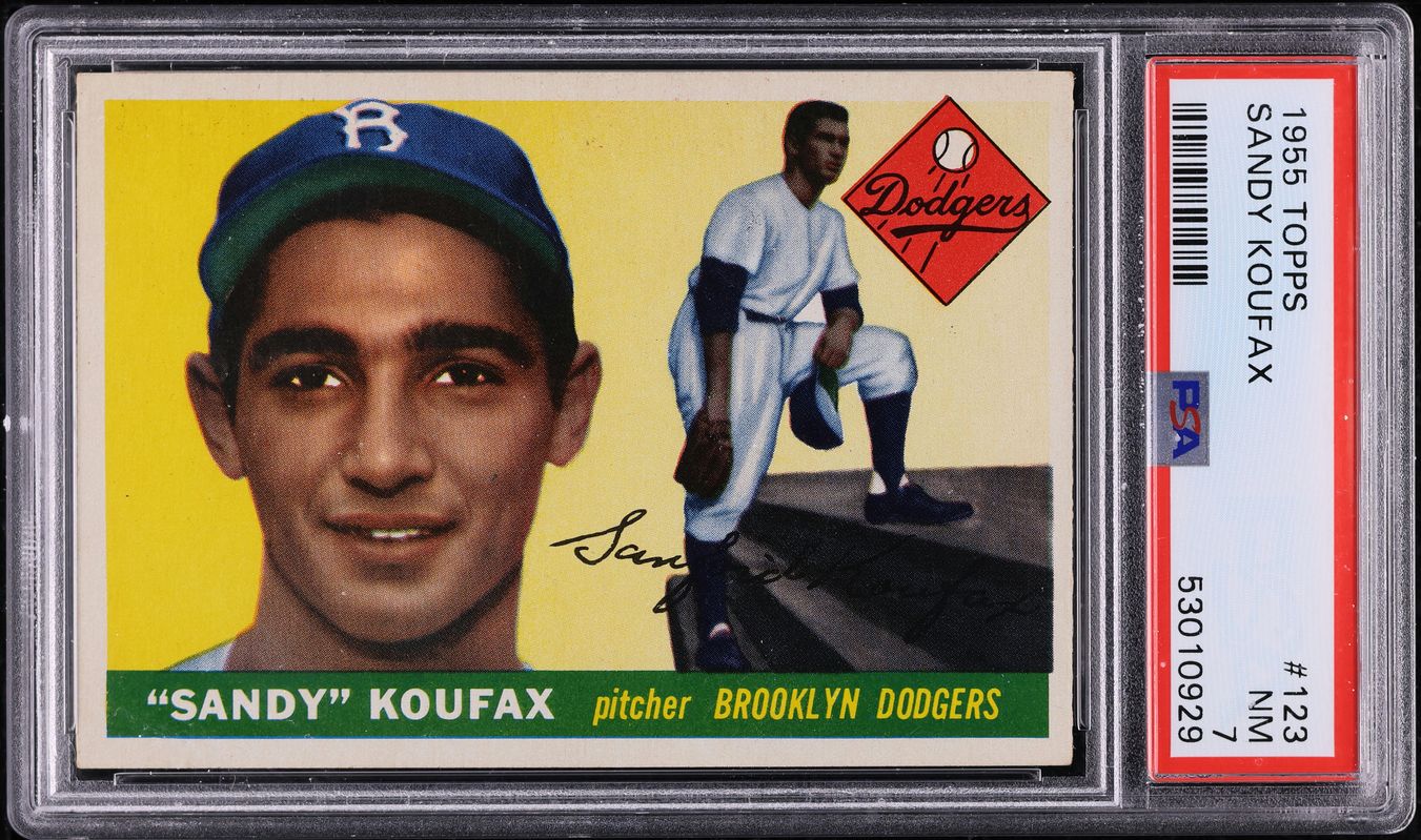 1955 Topps Sandy Koufax ROOKIE #123 PSA 7 NRMT