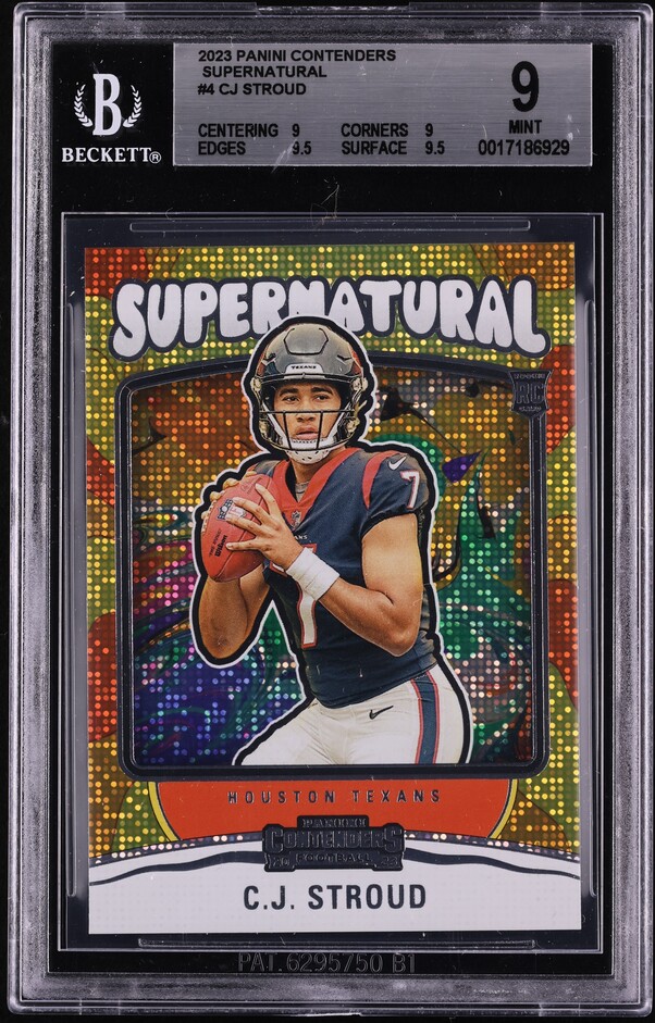 2023 Panini Contenders Supernatural C.J. Stroud ROOKIE #4 BGS 9 MINT