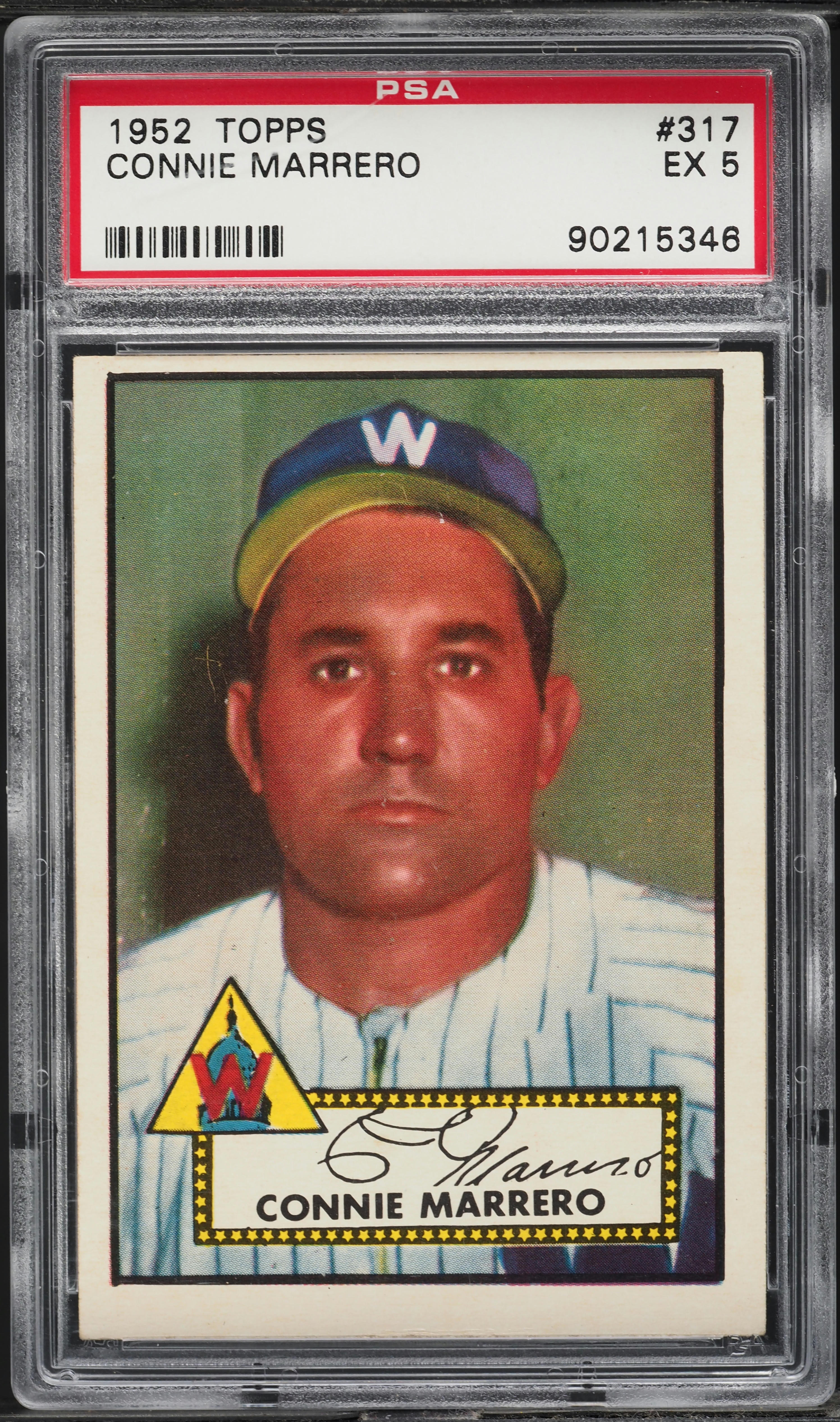 1952 Topps Connie Marrero #317 PSA 5 EX