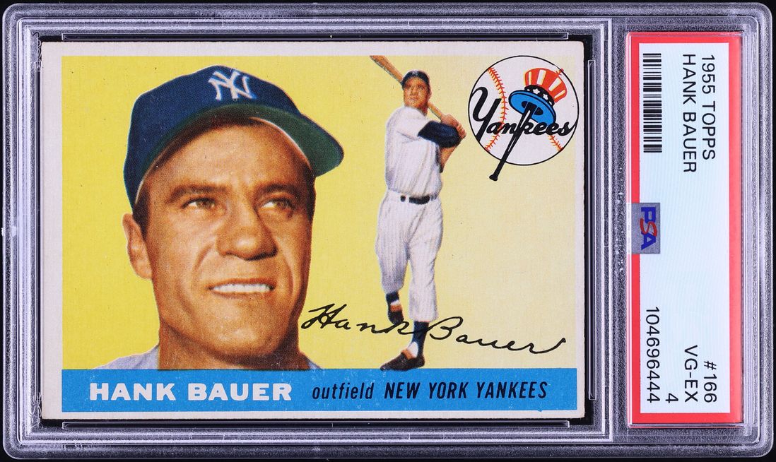 1955 Topps Hank Bauer #166 PSA 4 VGEX